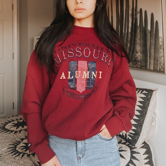 Vintage Tops - Vintage St Louis Missouri University Sweatshirt